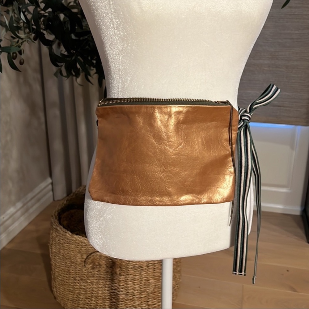 Fanny pack gold belt bag
